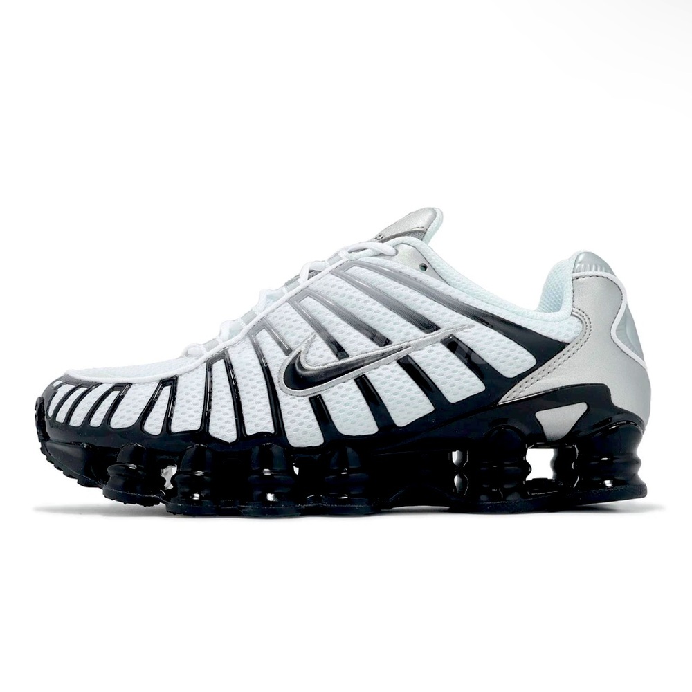 Nike Shox TL Black Metallic Silver Women Casual Shoes Sneakers new size 8